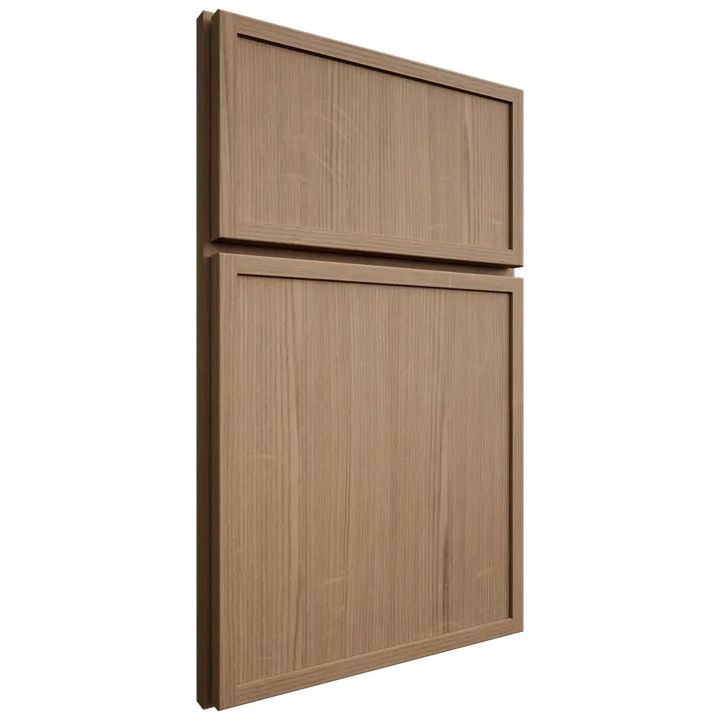 Shiloh Cabinetry Full Overlay Napa Vertical White Oak Quarter Sawn Natural Door