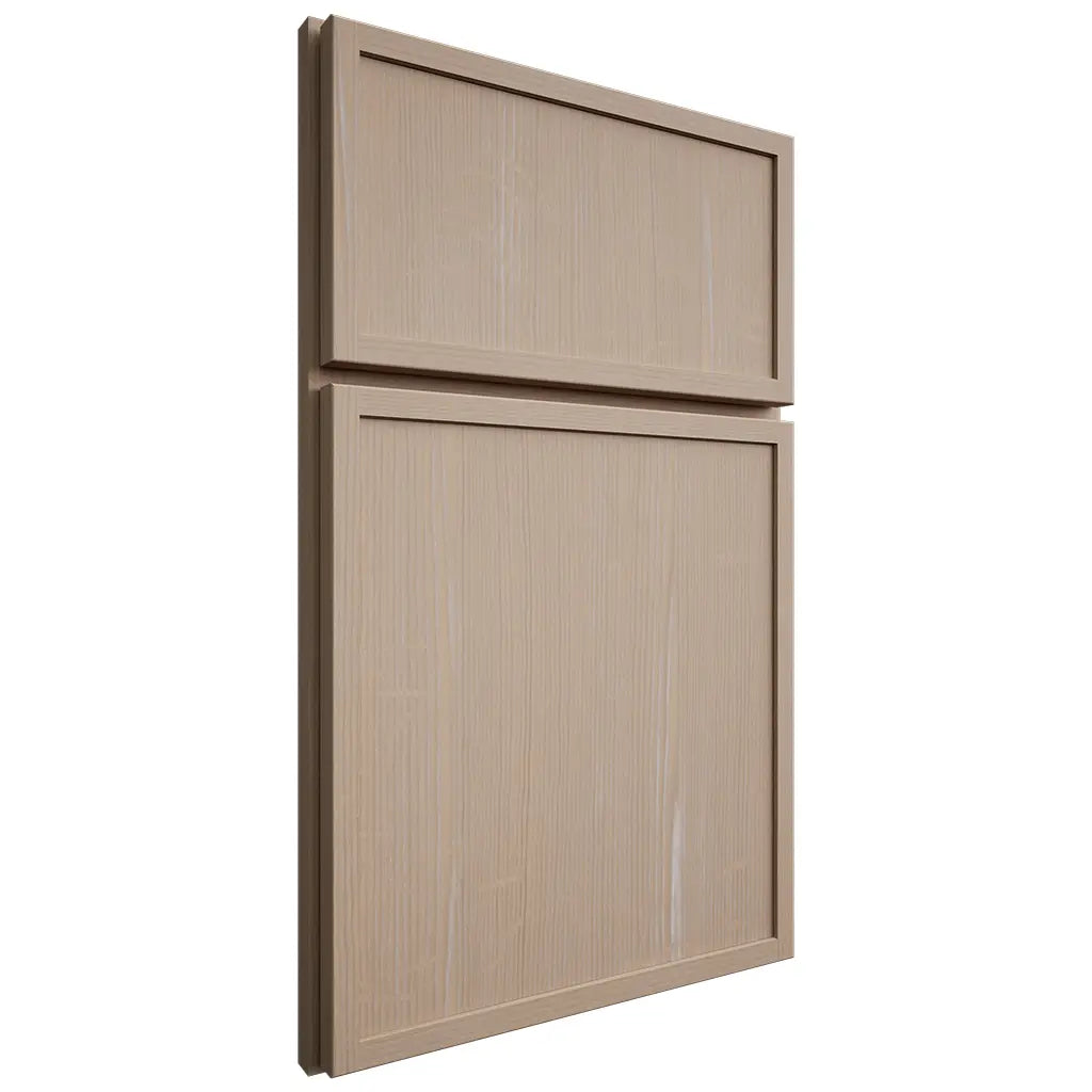 Shiloh Cabinetry Full Overlay Napa Vertical White Oak Quarter Sawn Straw Door