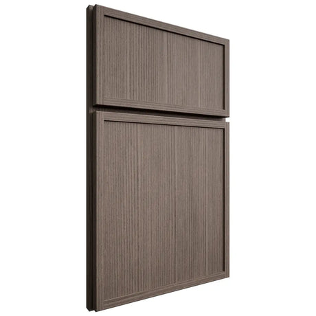 Shiloh Cabinetry Full Overlay Napa Vertical White Oak Rift Cut Clay Door