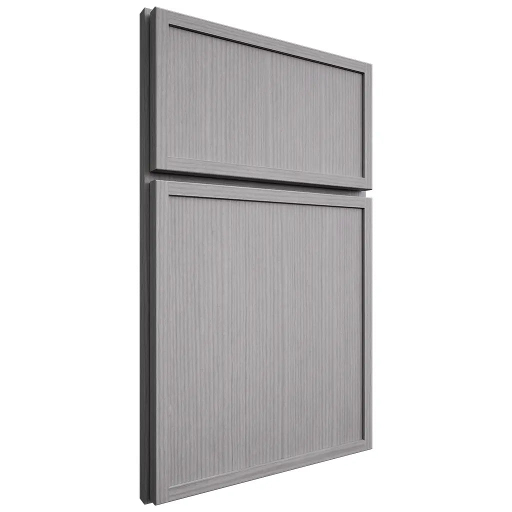 Shiloh Cabinetry Full Overlay Napa Vertical White Oak Rift Cut Stratus Door