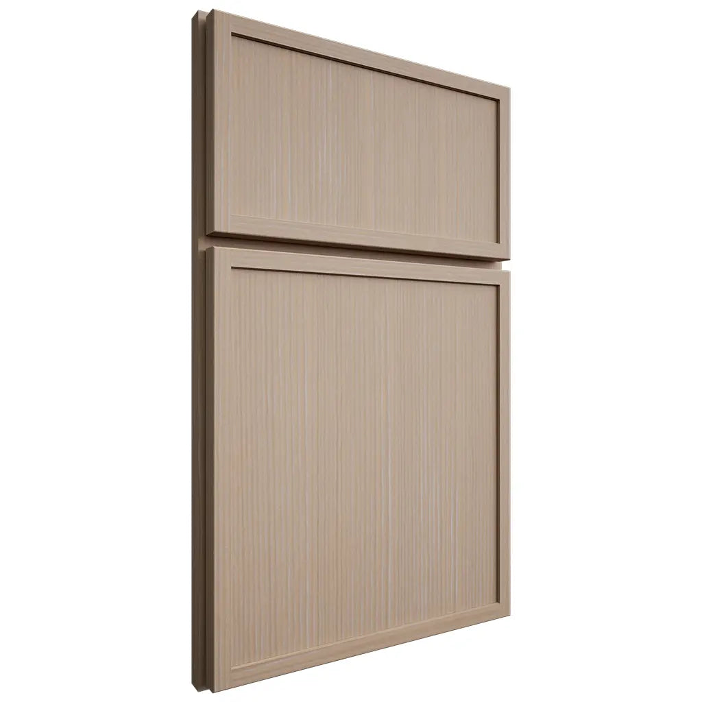 Shiloh Cabinetry Full Overlay Napa Vertical White Oak Rift Cut Straw Door
