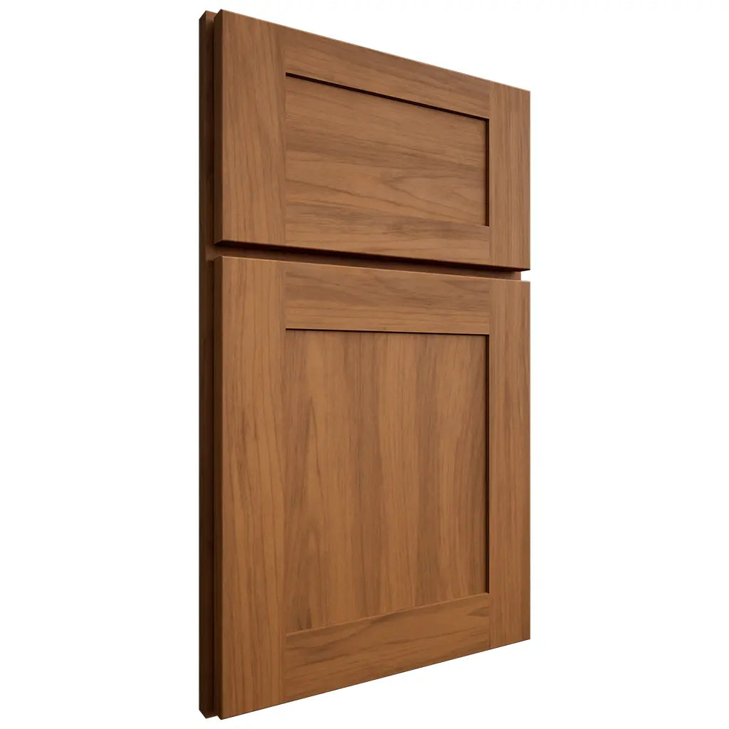 Shiloh Cabinetry Full Overlay New Haven Hickory Plain Cut Chestnut Door