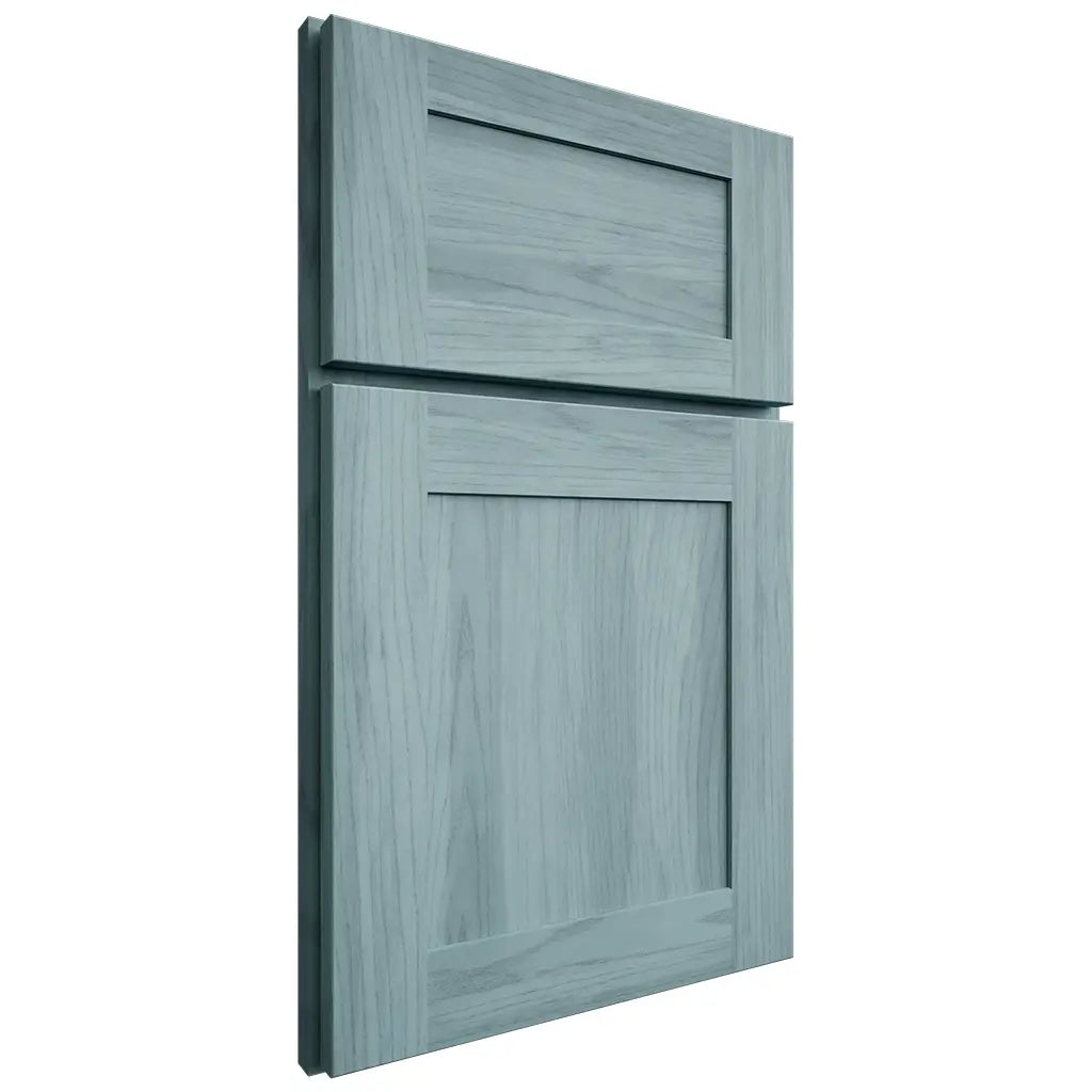 Shiloh Cabinetry Full Overlay New Haven Hickory Plain Cut Sky Door