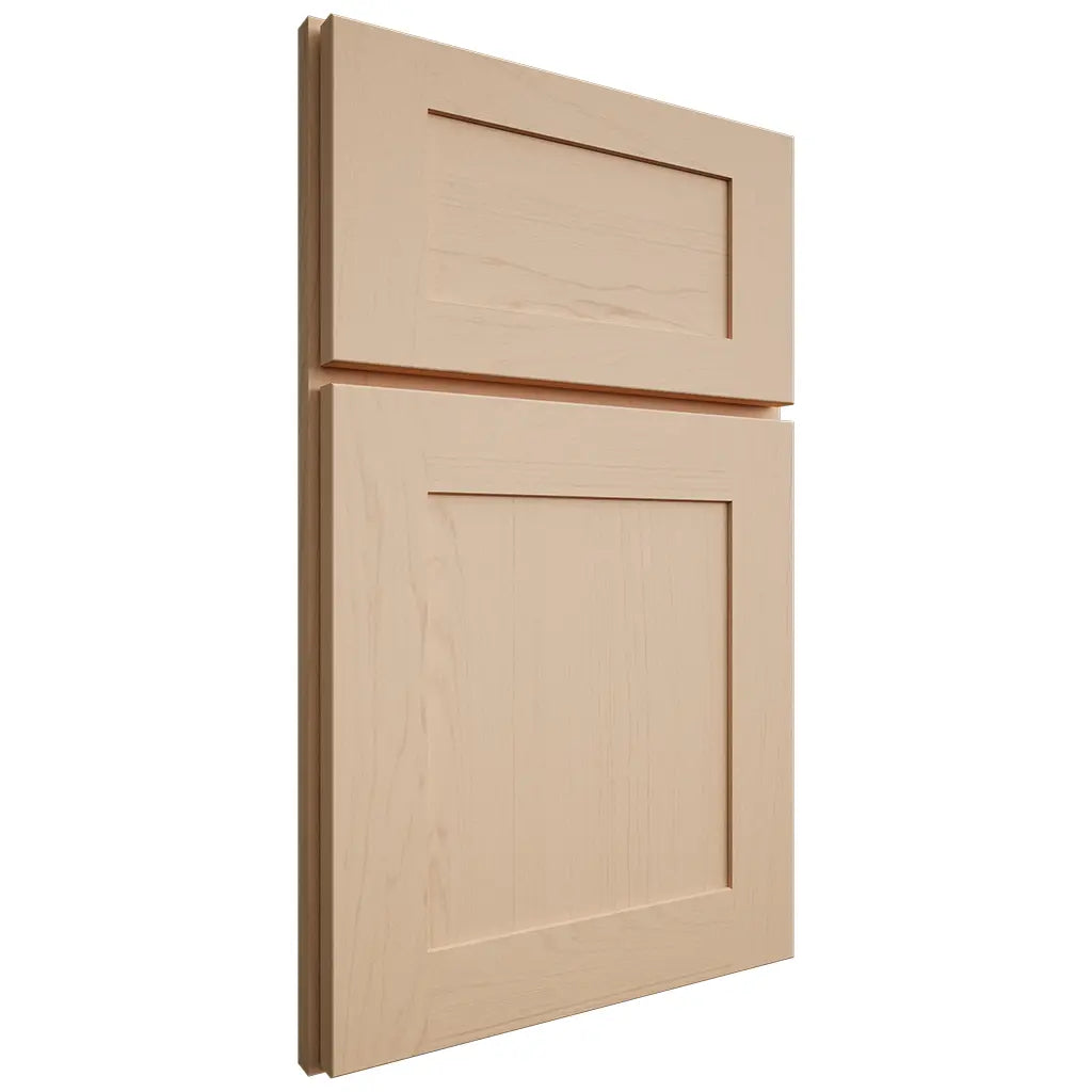 Shiloh Cabinetry Full Overlay New Haven Maple Plain Cut Natural Door