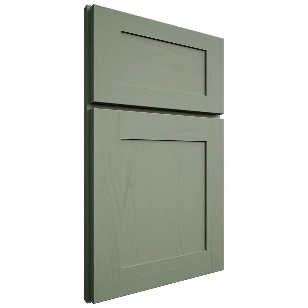Shiloh Cabinetry Full Overlay New Haven Poplar Plain Cut Moss Door