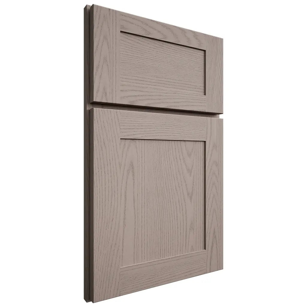 Shiloh Cabinetry Full Overlay New Haven Red Oak Plain Cut Sterling Door