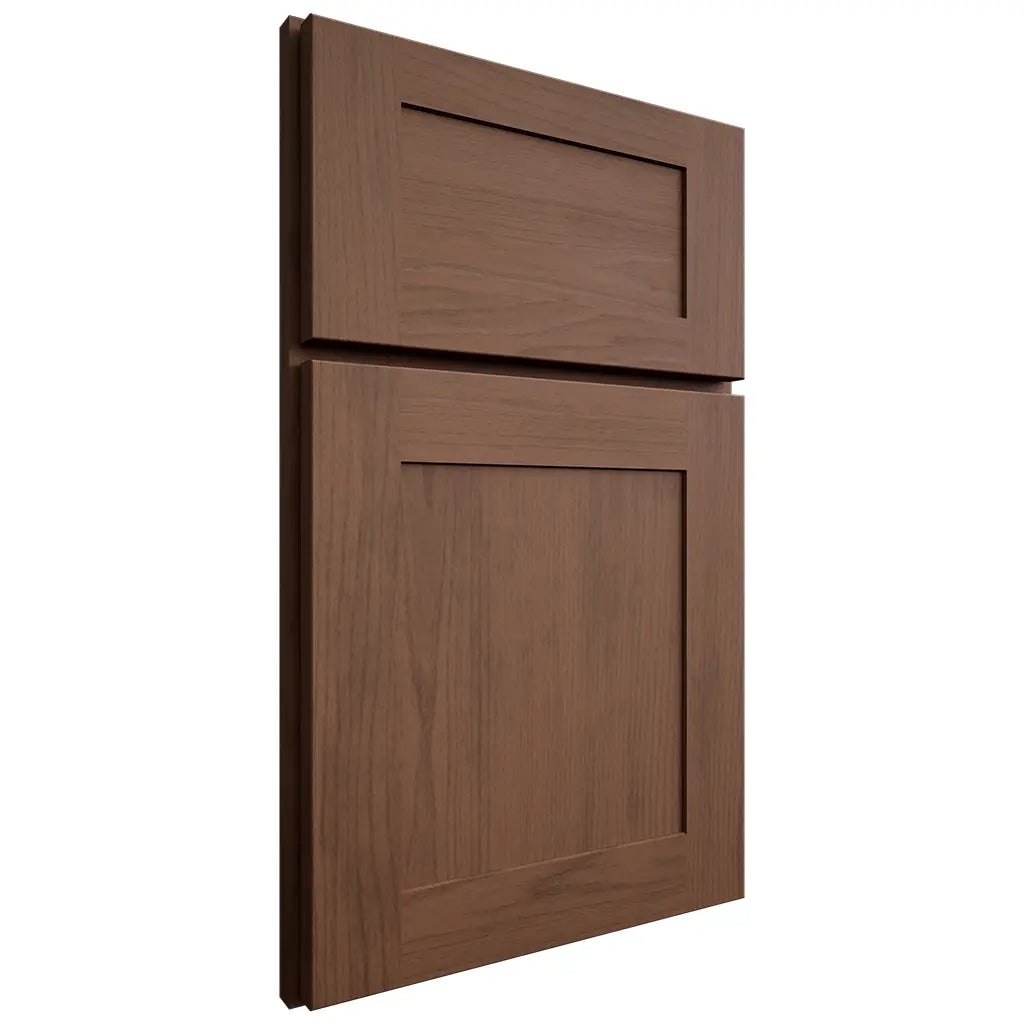 Shiloh Cabinetry Full Overlay New Haven Walnut Plain Cut Natural Door