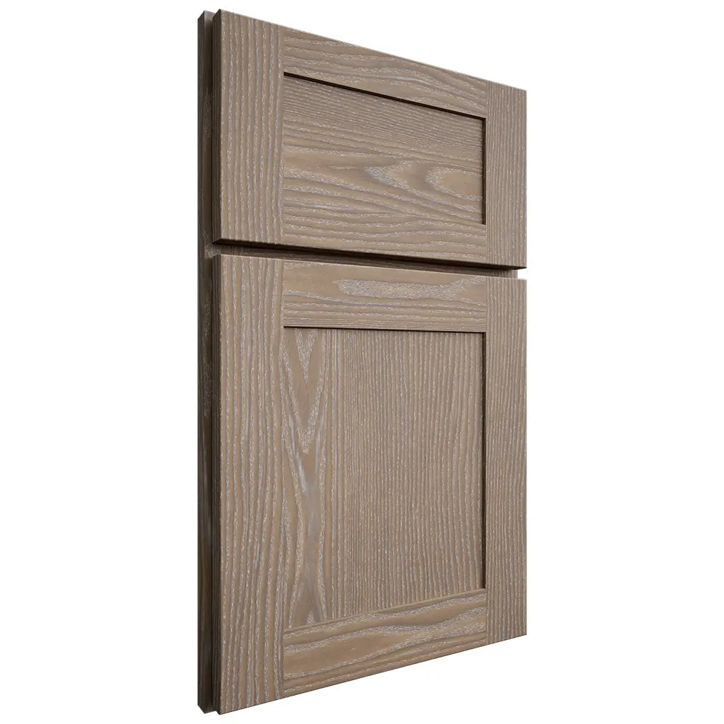 Shiloh Cabinetry Full Overlay New Haven White Oak Plain Cut Almond Door