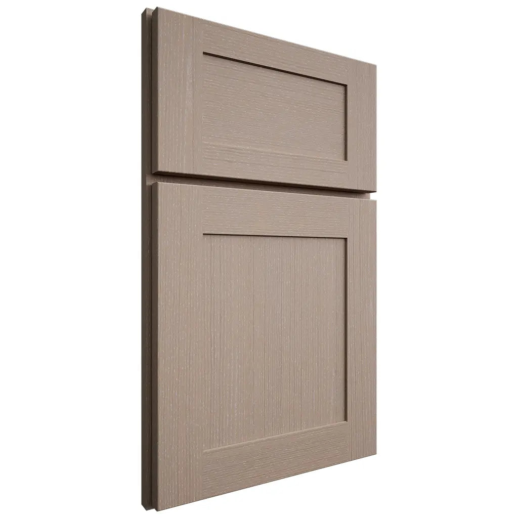 Shiloh Cabinetry Full Overlay New Haven White Oak Quarter Sawn Whitewash Door