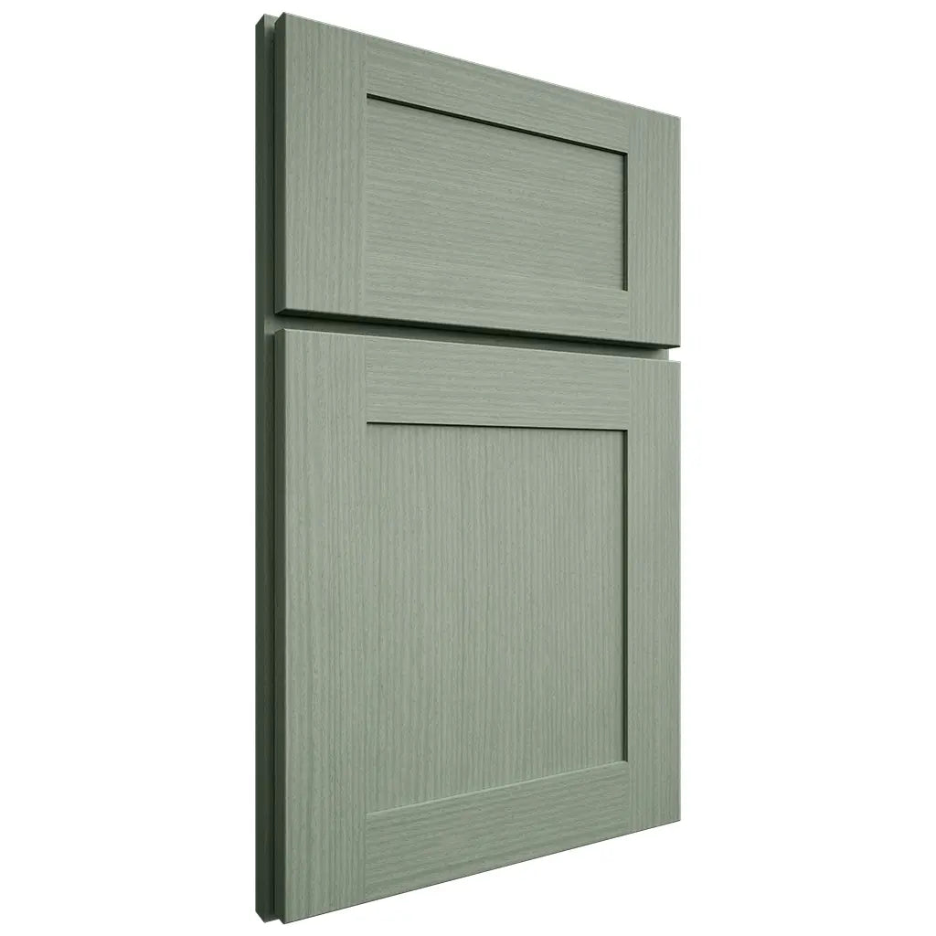 Shiloh Cabinetry Full Overlay New Haven White Oak Rift Cut Moss Door