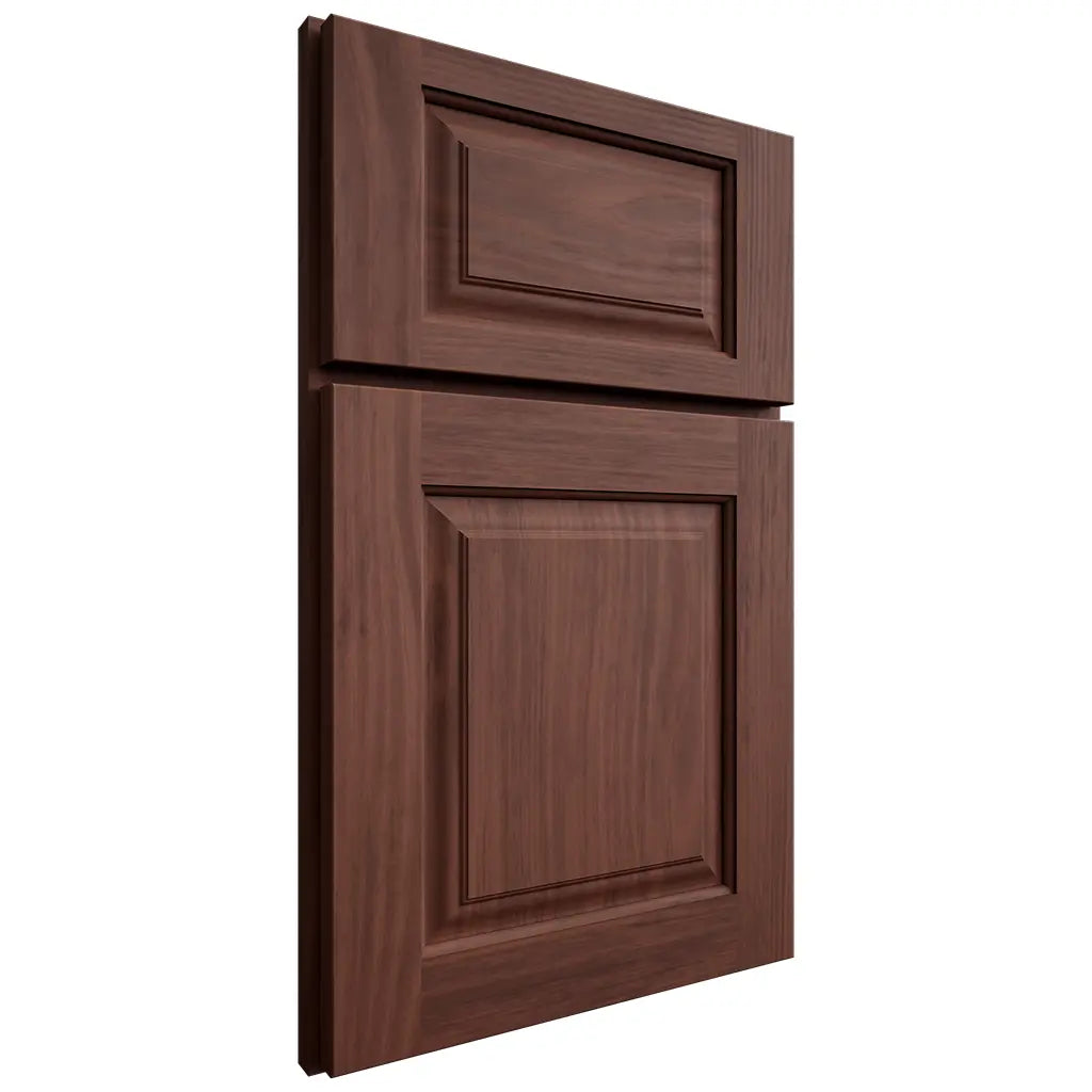 Shiloh Cabinetry Full Overlay Oxford Cherry Plain Cut Bourbon Door