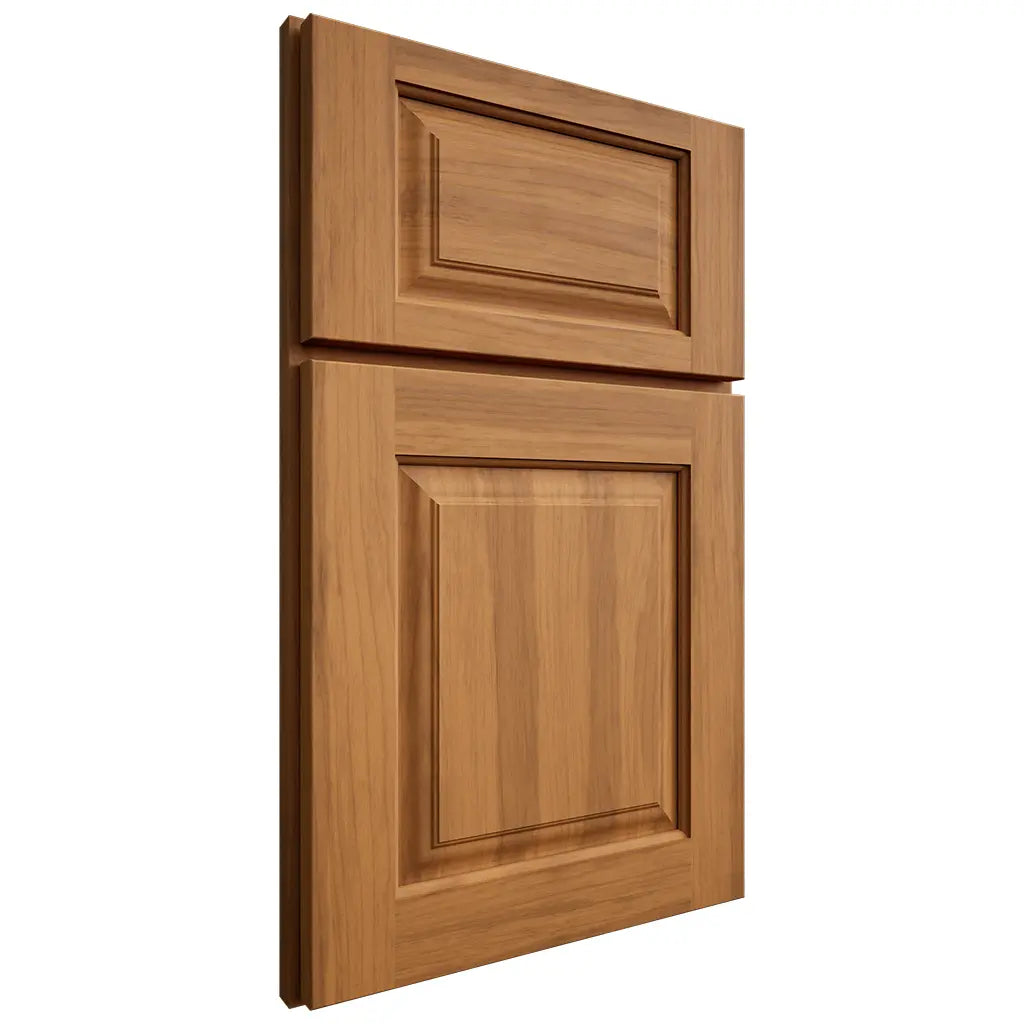 Shiloh Cabinetry Full Overlay Oxford Hickory Plain Cut Medium Door