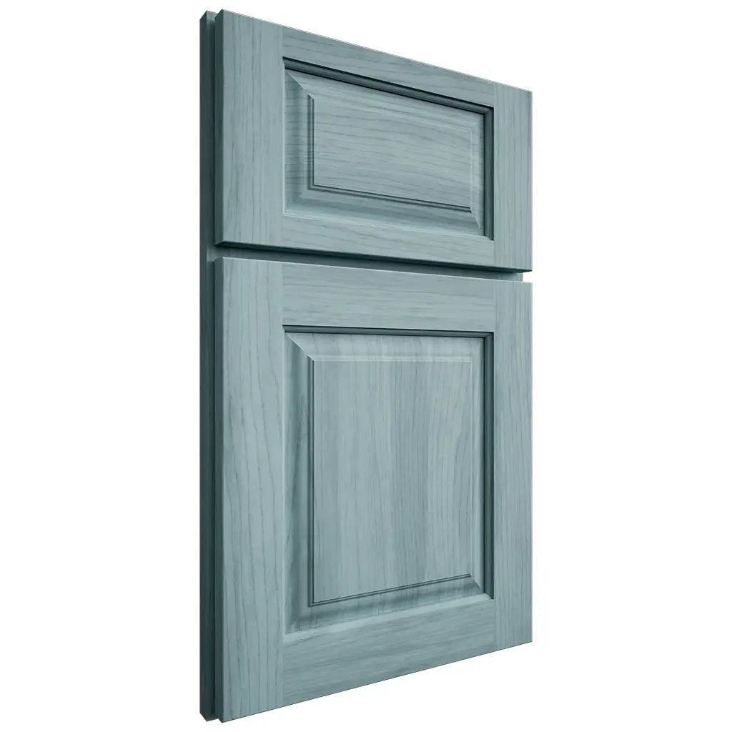 Shiloh Cabinetry Full Overlay Oxford Hickory Plain Cut Sky Door