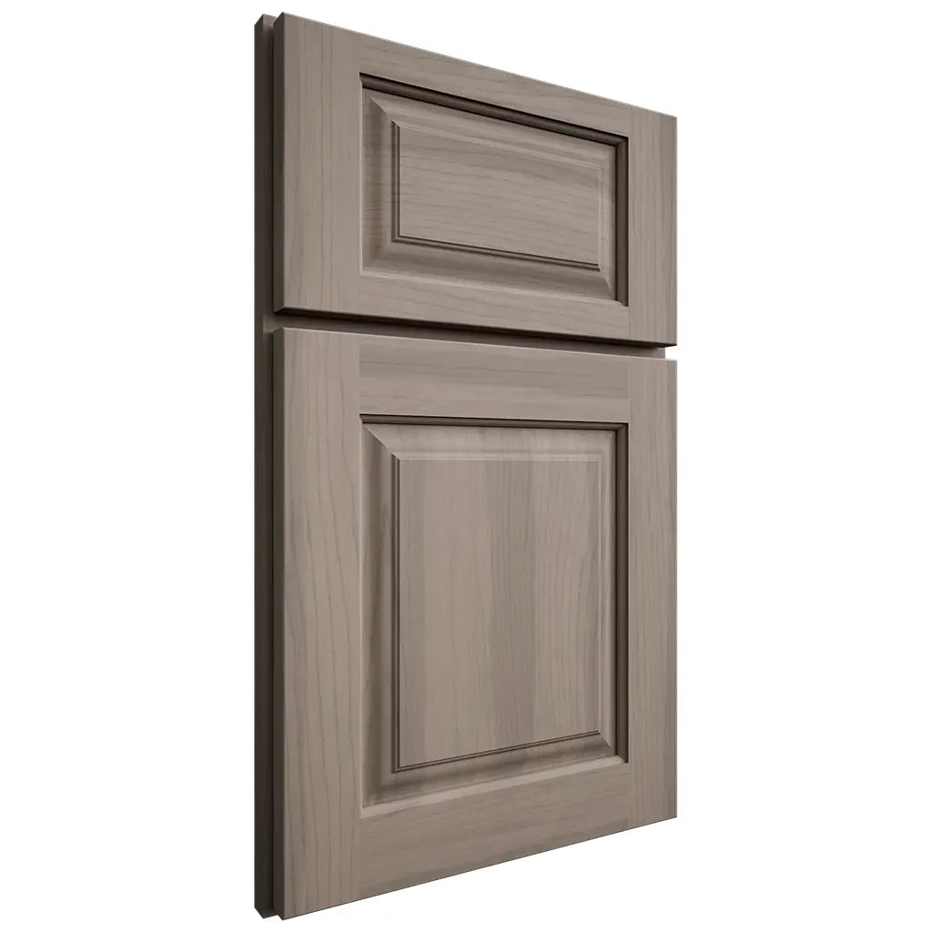 Shiloh Cabinetry Full Overlay Oxford Hickory Plain Cut Sterling Door