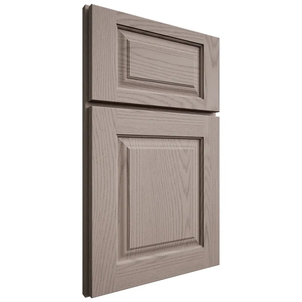 Shiloh Cabinetry Full Overlay Oxford Red Oak Plain Cut Sterling Door