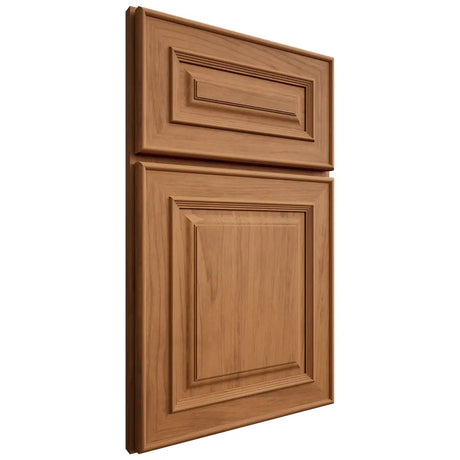Shiloh Cabinetry Full Overlay Portland Alder Plain Cut Caramel Door