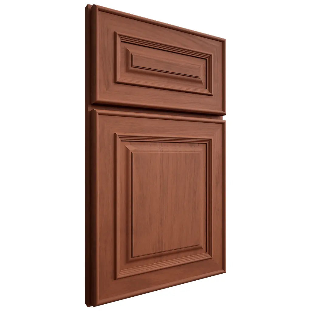 Shiloh Cabinetry Full Overlay Portland Alder Plain Cut Sierra Door