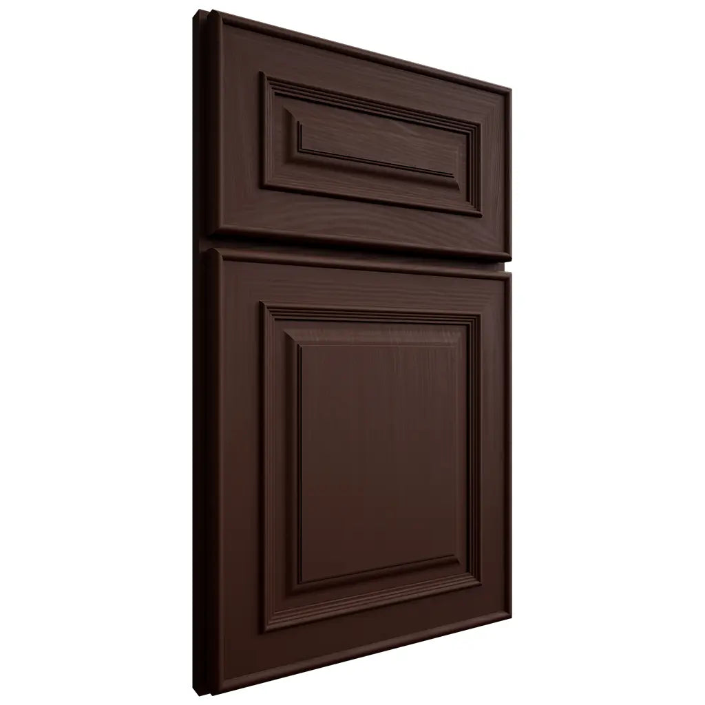 Shiloh Cabinetry Full Overlay Portland Maple Plain Cut Cocoa Door