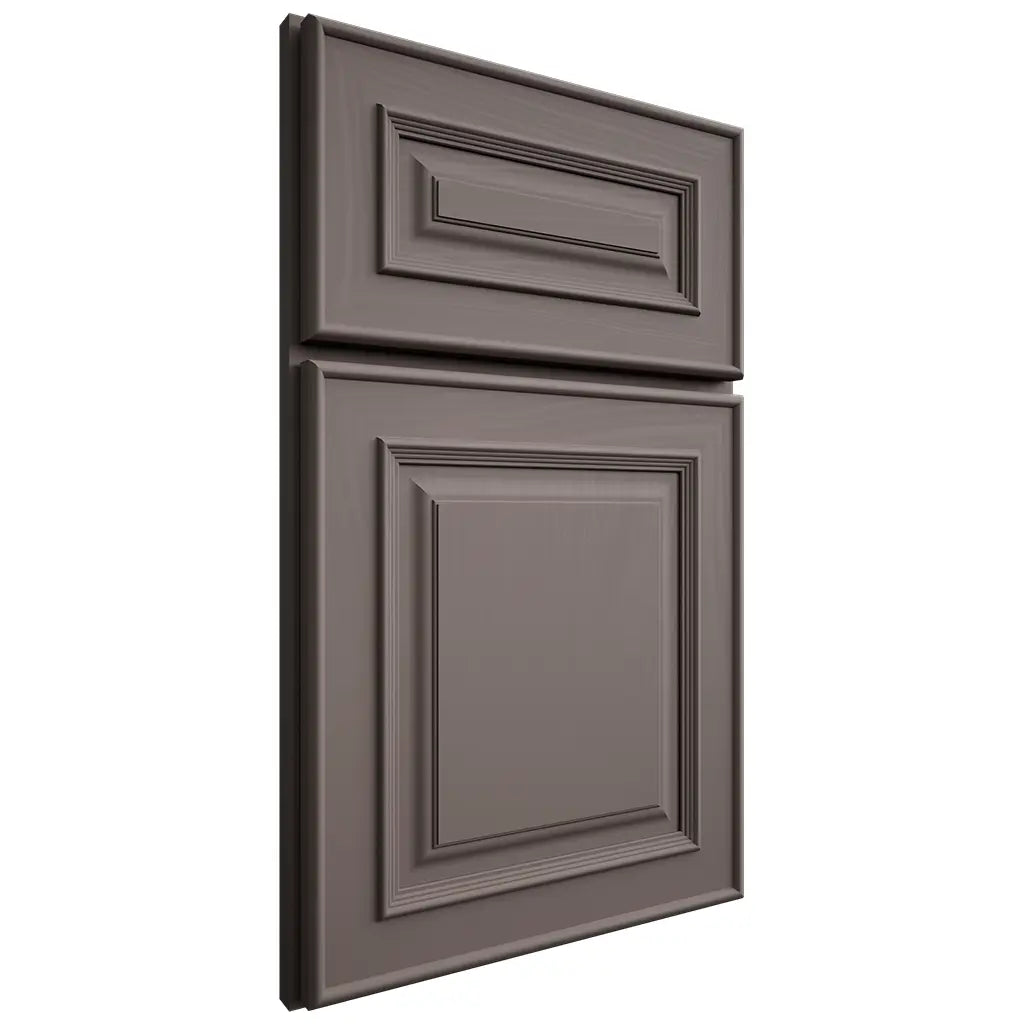 Shiloh Cabinetry Full Overlay Portland Poplar Plain Cut Heatherstone Door