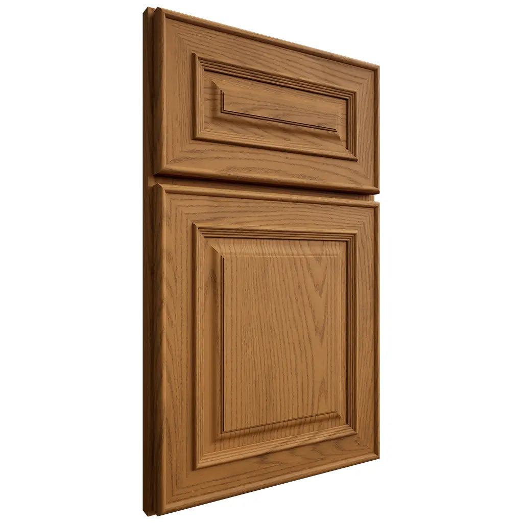 Shiloh Cabinetry Full Overlay Portland Red Oak Plain Cut Autumn Door