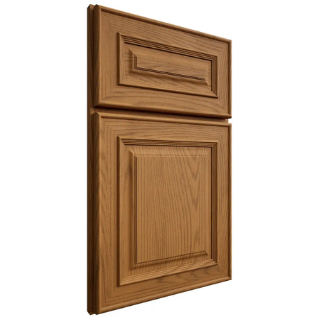 Shiloh Cabinetry Full Overlay Portland Red Oak Plain Cut Autumn Door