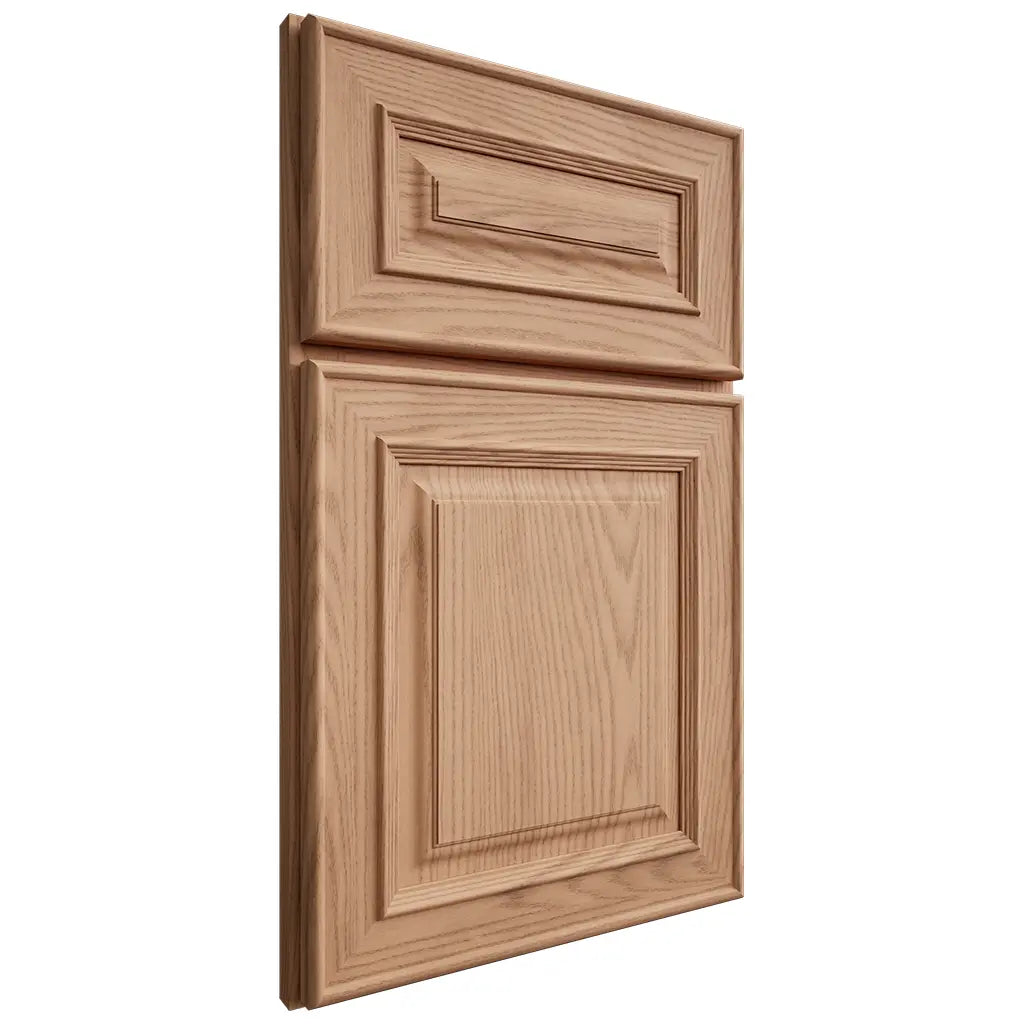 Shiloh Cabinetry Full Overlay Portland Red Oak Plain Cut Natural Door