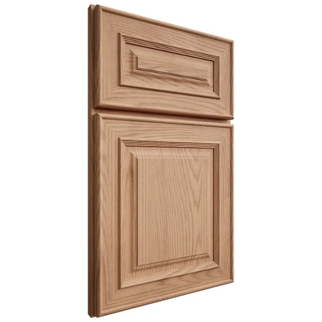 Shiloh Cabinetry Full Overlay Portland Red Oak Plain Cut Natural Door