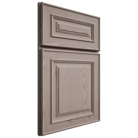 Shiloh Cabinetry Full Overlay Portland Red Oak Plain Cut Sterling Door