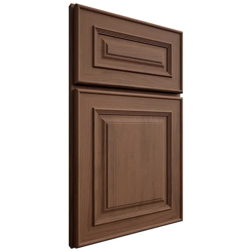 Shiloh Cabinetry Full Overlay Portland Walnut Plain Cut Natural Door
