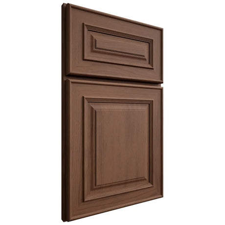 Shiloh Cabinetry Full Overlay Portland Walnut Plain Cut Natural Door