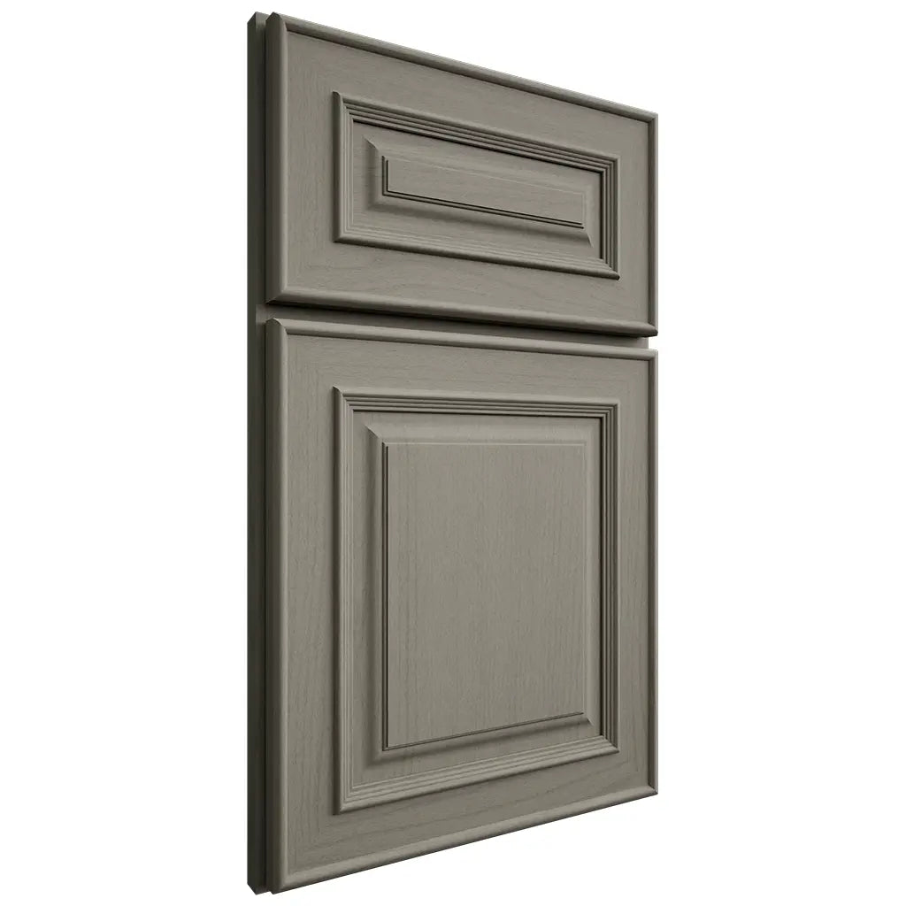 Shiloh Cabinetry Full Overlay Portland Walnut Plain Cut Thyme Door