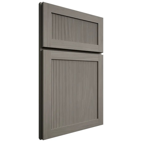 Shiloh Cabinetry Full Overlay Reeded Malibu Cherry Plain Cut Thyme Door