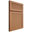 Shiloh Cabinetry Full Overlay Reeded Malibu Maple Plain Cut Cashmere Door