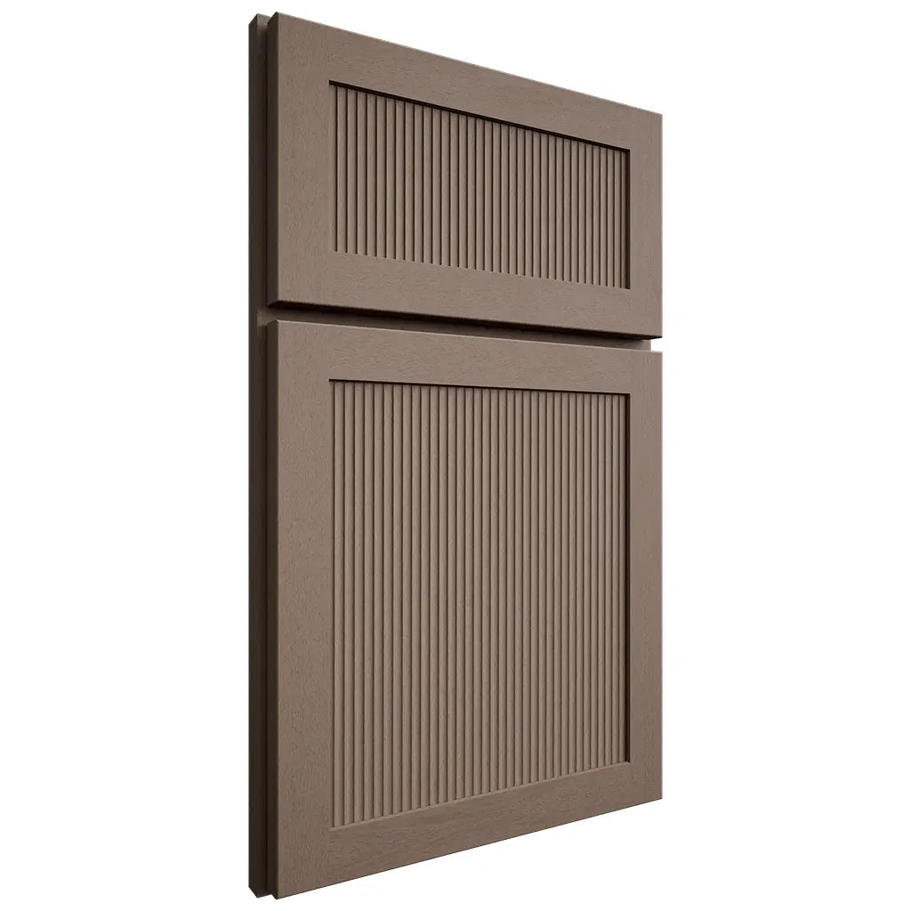 Shiloh Cabinetry Full Overlay Reeded Malibu Maple Plain Cut Rockbridge Door