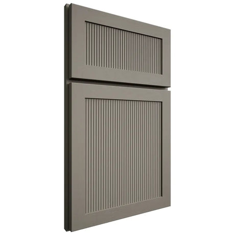 Shiloh Cabinetry Full Overlay Reeded Malibu Maple Plain Cut Thyme Door