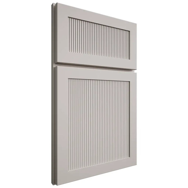 Shiloh Cabinetry Full Overlay Reeded Malibu Paintable Amazing Gray Door