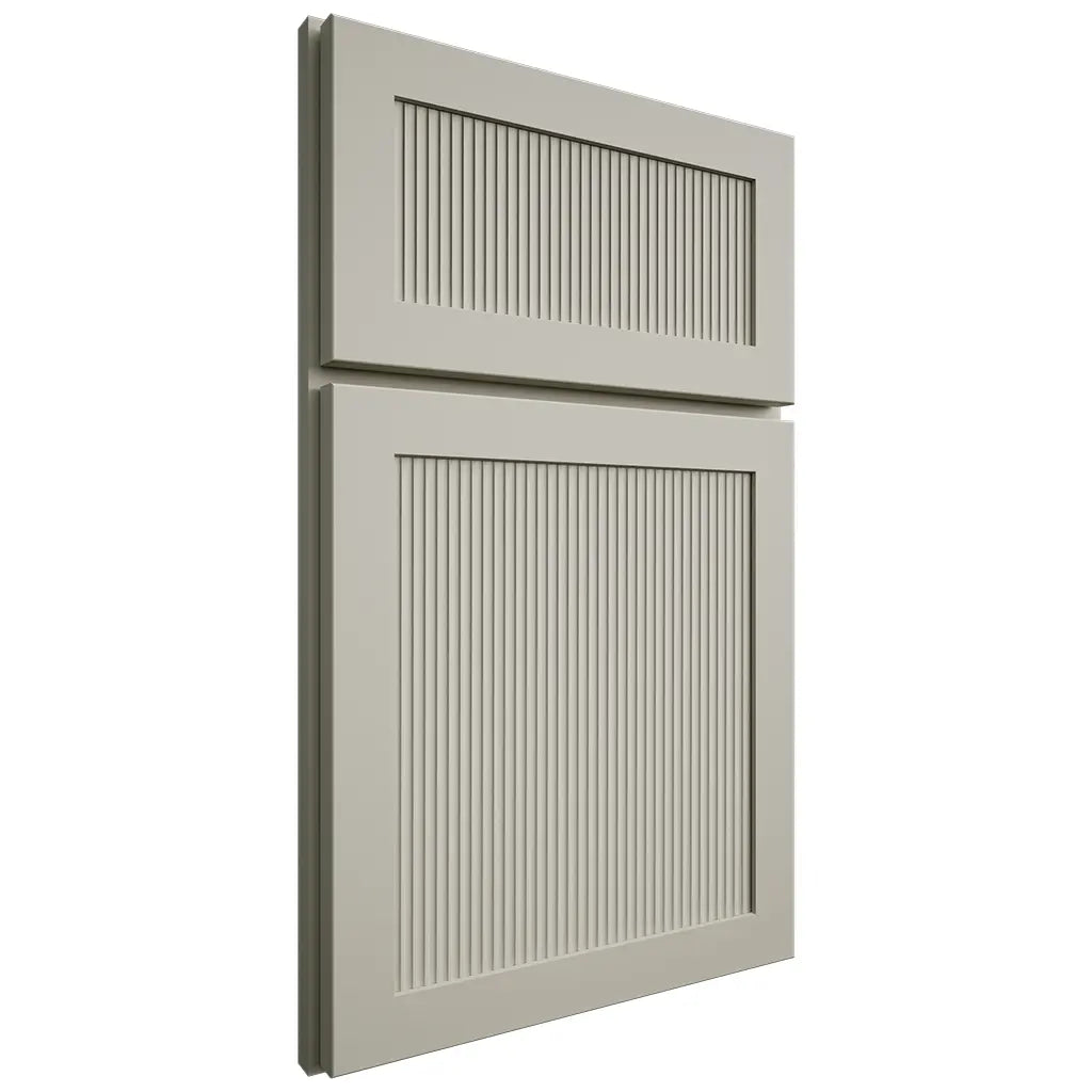Shiloh Cabinetry Full Overlay Reeded Malibu Paintable Clary Sage Door