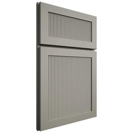 Shiloh Cabinetry Full Overlay Reeded Malibu Paintable Evergreen Fog Door