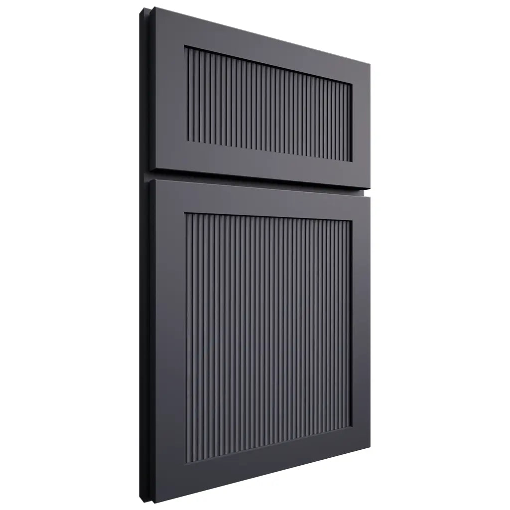 Shiloh Cabinetry Full Overlay Reeded Malibu Paintable Outerspace Door