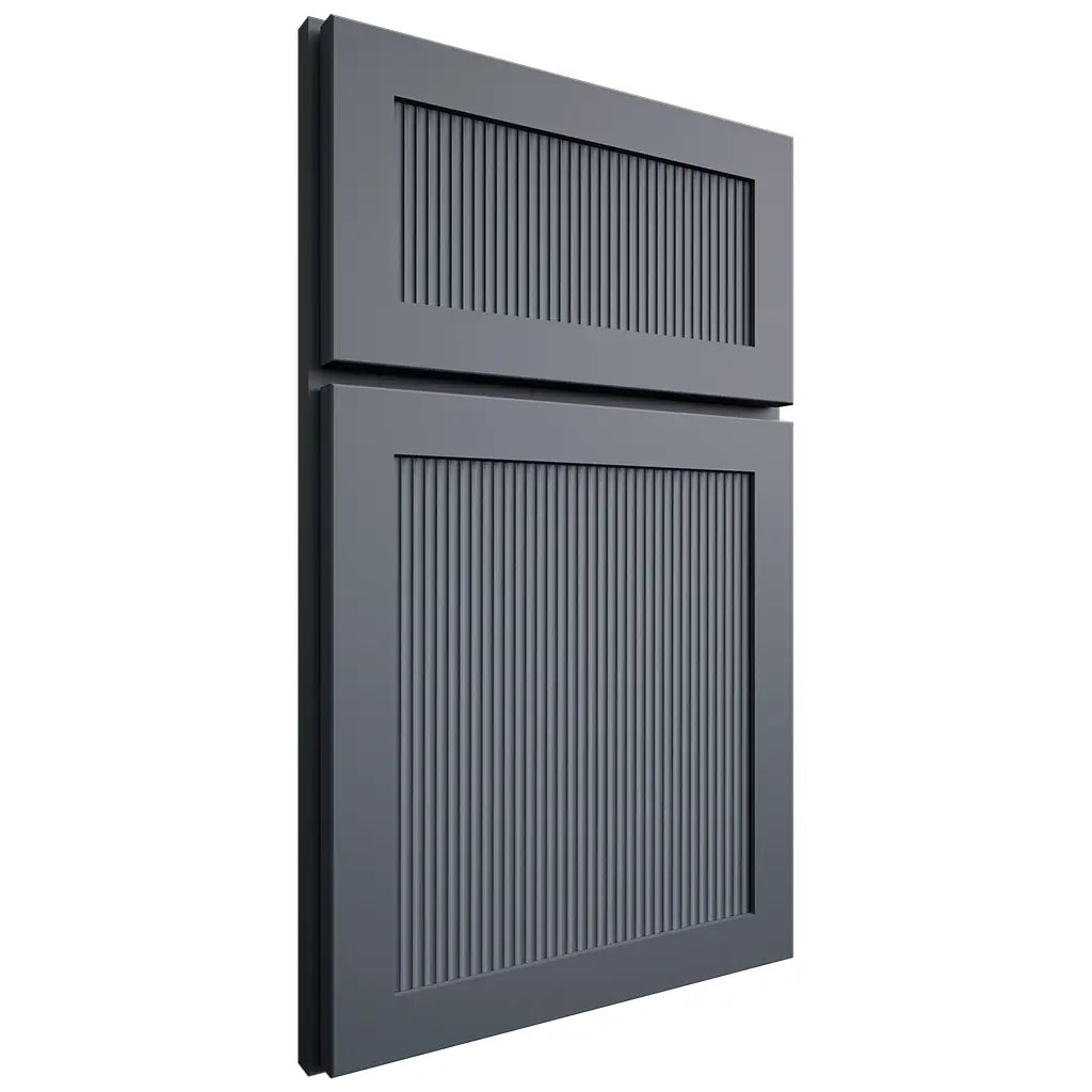 Shiloh Cabinetry Full Overlay Reeded Malibu Paintable Slate Tile Door