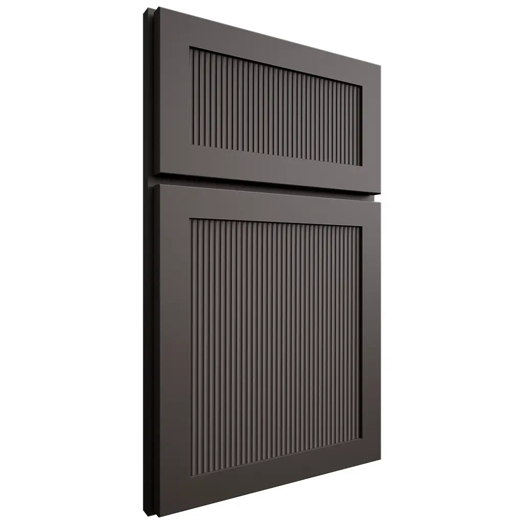 Shiloh Cabinetry Full Overlay Reeded Malibu Paintable Urbane Bronze Door