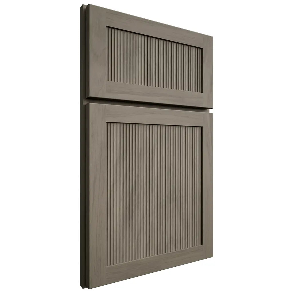 Shiloh Cabinetry Full Overlay Reeded Malibu Poplar Plain Cut Sterling Door