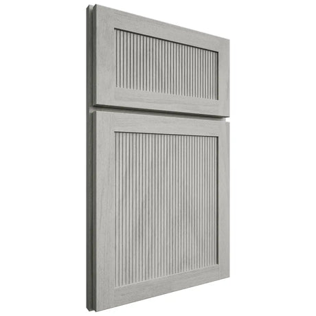 Shiloh Cabinetry Full Overlay Reeded Malibu Poplar Plain Cut Stratus Door