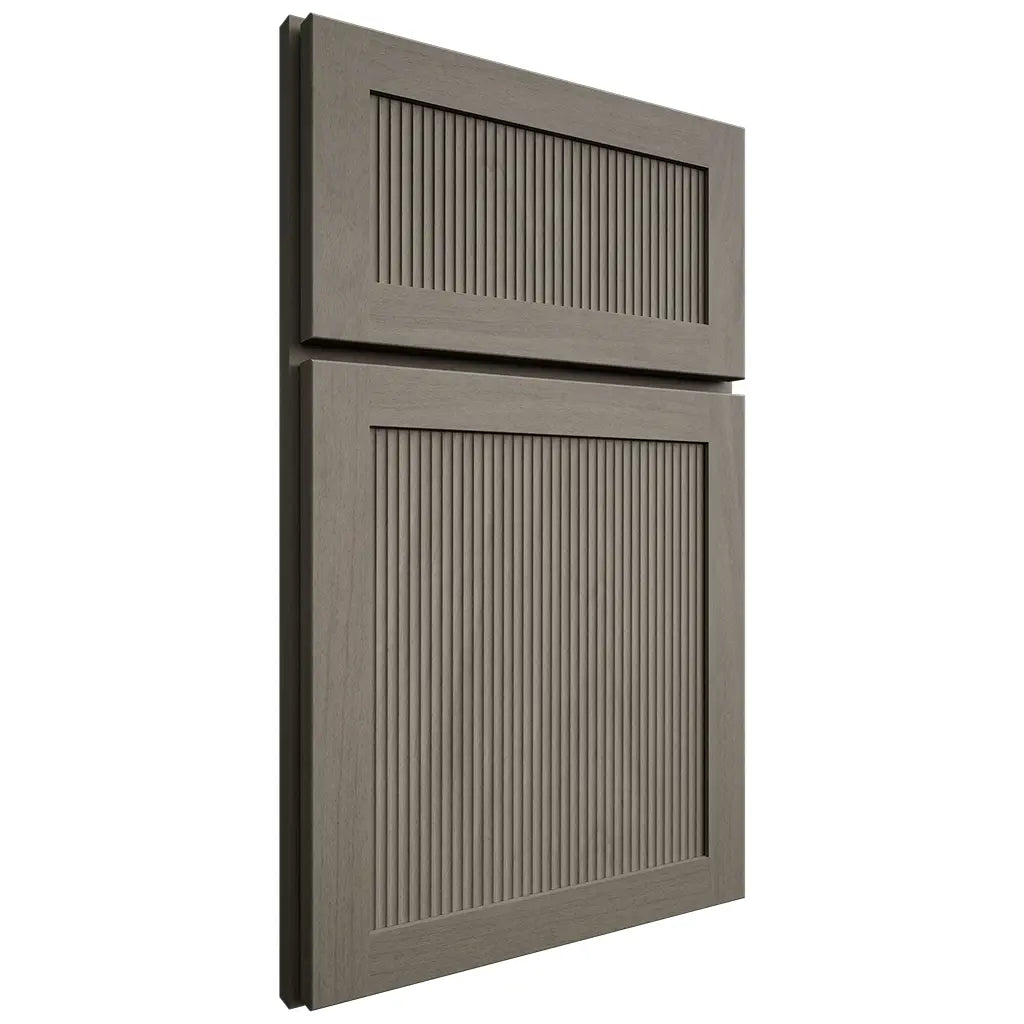 Shiloh Cabinetry Full Overlay Reeded Malibu Poplar Plain Cut Thyme Door