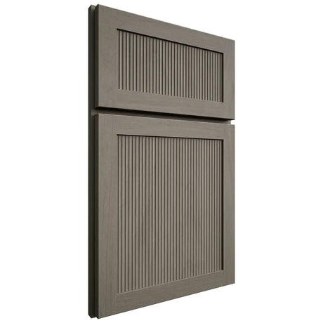 Shiloh Cabinetry Full Overlay Reeded Malibu Poplar Plain Cut Thyme Door