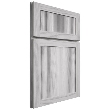 Shiloh Cabinetry Full Overlay Reeded Malibu Walnut Plain Cut Stratus Door