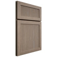 Shiloh Cabinetry Full Overlay Reeded Malibu White Oak Quarter Sawn Almond Door