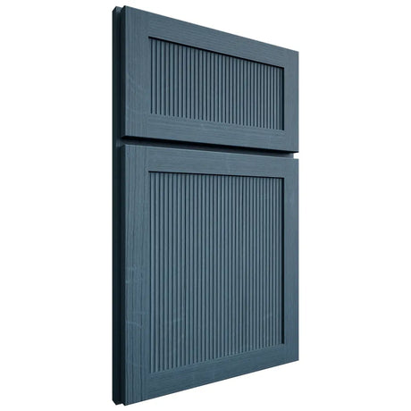 Shiloh Cabinetry Full Overlay Reeded Malibu White Oak Quarter Sawn Hudson Door