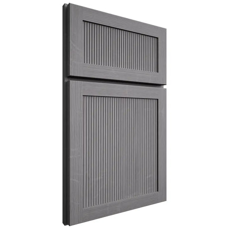 Shiloh Cabinetry Full Overlay Reeded Malibu White Oak Quarter Sawn Sterling Door