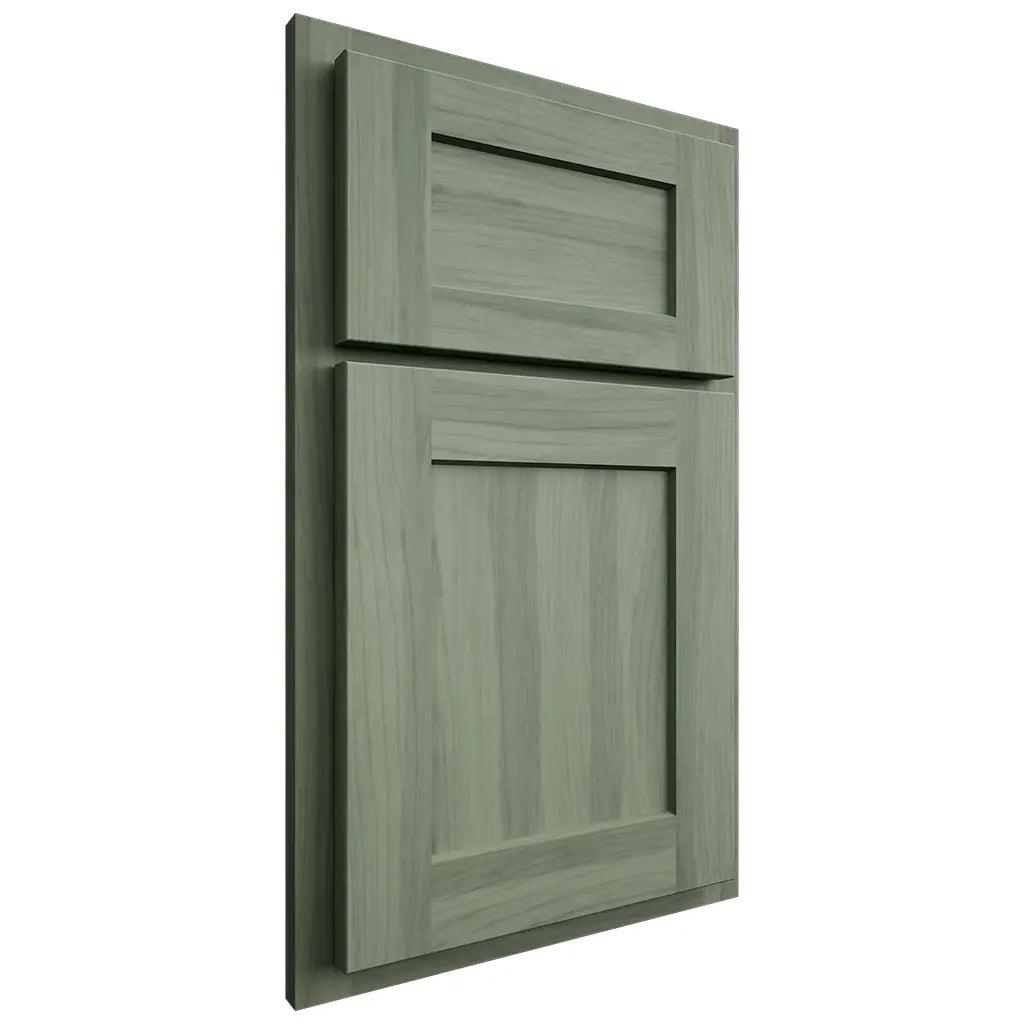 Shiloh Cabinetry Full Overlay Richmond Hickory Plain Cut Moss Door